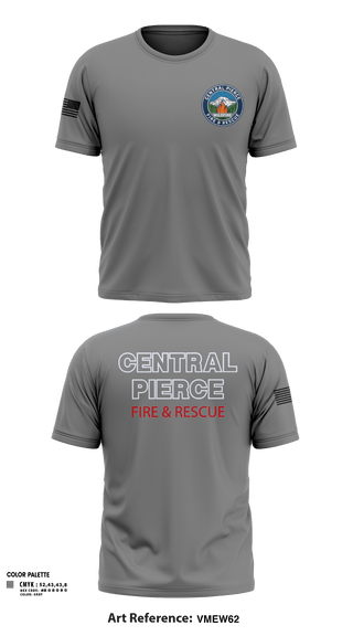 Short Sleeve Performance Shirt, Central Pierce Wildfire, Fire Department, Teamtime, Team time, sublimation, custom sports apparel, team uniforms, spirit wear, spiritwear, sports uniforms, custom shirts, team store, custom team store, fundraiser sports, apparel fundraiser