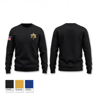 Crew Neck Sweatshirt, Upshur County Sheriff’s Office, Police, Teamtime, Team time, sublimation, custom sports apparel, team uniforms, spirit wear, spiritwear, sports uniforms, custom shirts, team store, custom team store, fundraiser sports, apparel fundraiser