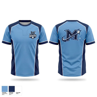 Soft Poly Tee Cotton Like Feel, Michiana Magic, Baseball, Teamtime, Team time, sublimation, custom sports apparel, team uniforms, spirit wear, spiritwear, sports uniforms, custom shirts, team store, custom team store, fundraiser sports, apparel fundraiser