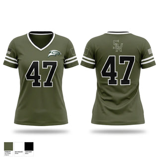 Womens Short Sleeve Vneck Shirt, SoWal Hawks, Baseball, Teamtime, Team time, sublimation, custom sports apparel, team uniforms, spirit wear, spiritwear, sports uniforms, custom shirts, team store, custom team store, fundraiser sports, apparel fundraiser