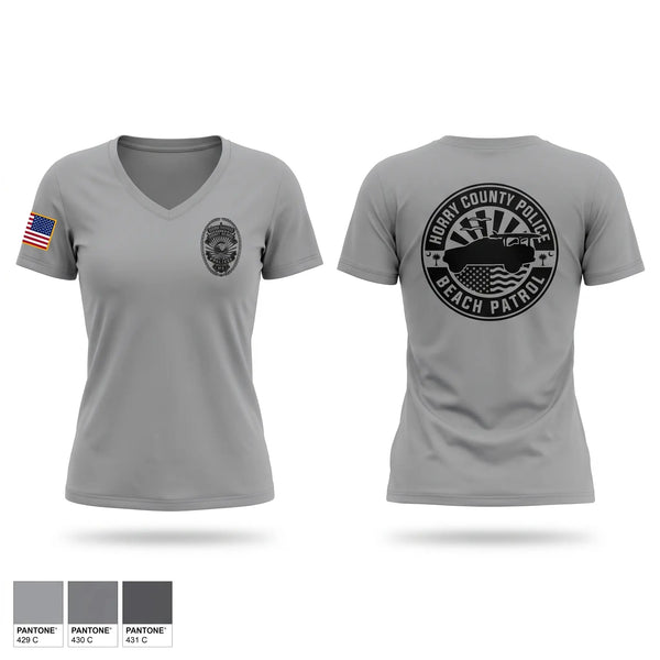 Womens Short Sleeve Vneck Shirt, Beach patrol, Police, Teamtime, Team time, sublimation, custom sports apparel, team uniforms, spirit wear, spiritwear, sports uniforms, custom shirts, team store, custom team store, fundraiser sports, apparel fundraiser