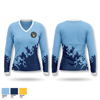 Womens Long Sleeve Vneck Shirt, Arizona Brewers, Baseball, Teamtime, Team time, sublimation, custom sports apparel, team uniforms, spirit wear, spiritwear, sports uniforms, custom shirts, team store, custom team store, fundraiser sports, apparel fundraiser