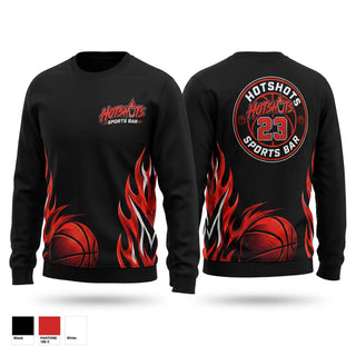 Crew Neck Sweatshirt, Hotshots’s, Men's Basketball, Teamtime, Team time, sublimation, custom sports apparel, team uniforms, spirit wear, spiritwear, sports uniforms, custom shirts, team store, custom team store, fundraiser sports, apparel fundraiser
