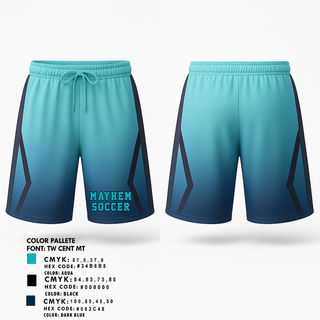 Athletic Shorts With Pockets, Mayhem, Men's Soccer, Teamtime, Team time, sublimation, custom sports apparel, team uniforms, spirit wear, spiritwear, sports uniforms, custom shirts, team store, custom team store, fundraiser sports, apparel fundraiser