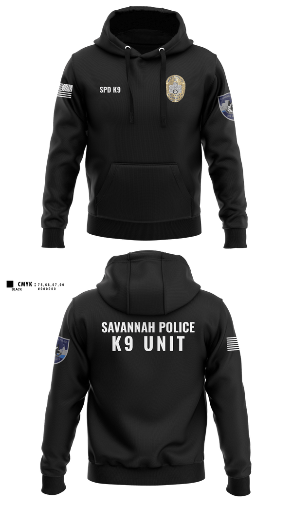 Hoodie, SPD K9, Police, Teamtime, Team time, sublimation, custom sports apparel, team uniforms, spirit wear, spiritwear, sports uniforms, custom shirts, team store, custom team store, fundraiser sports, apparel fundraiser