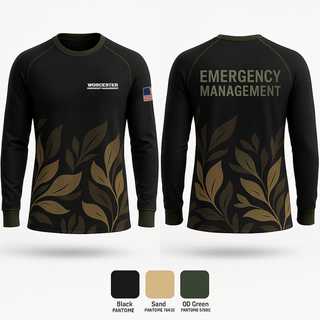 Long Sleeve Performance Shirt, Worcester Emergency Management, Fire Department, Teamtime, Team time, sublimation, custom sports apparel, team uniforms, spirit wear, spiritwear, sports uniforms, custom shirts, team store, custom team store, fundraiser sports, apparel fundraiser