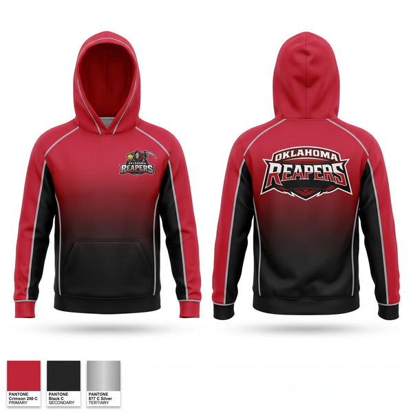 Hoodie, Oklahoma Reapers, Softball, Teamtime, Team time, sublimation, custom sports apparel, team uniforms, spirit wear, spiritwear, sports uniforms, custom shirts, team store, custom team store, fundraiser sports, apparel fundraiser