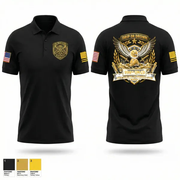 Short Sleeve Performance Polo, 998th QM Co, Army, Teamtime, Team time, sublimation, custom sports apparel, team uniforms, spirit wear, spiritwear, sports uniforms, custom shirts, team store, custom team store, fundraiser sports, apparel fundraiser