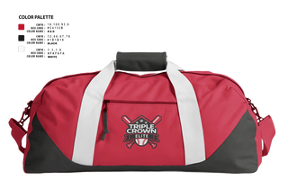 Duffle Bag, Triple Crown Elite, Baseball, Teamtime, Team time, sublimation, custom sports apparel, team uniforms, spirit wear, spiritwear, sports uniforms, custom shirts, team store, custom team store, fundraiser sports, apparel fundraiser