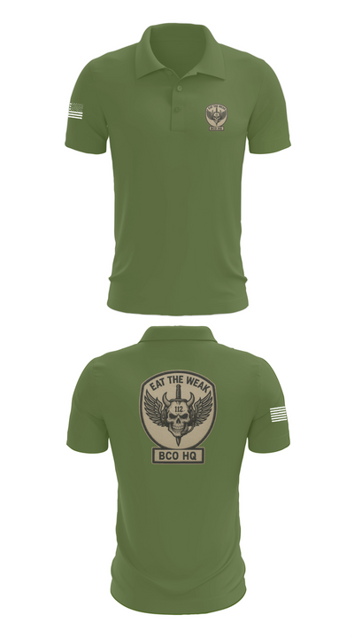 112th Signal Battalion Bravo Company 17211298 Short Sleeve Performance Polo - 47