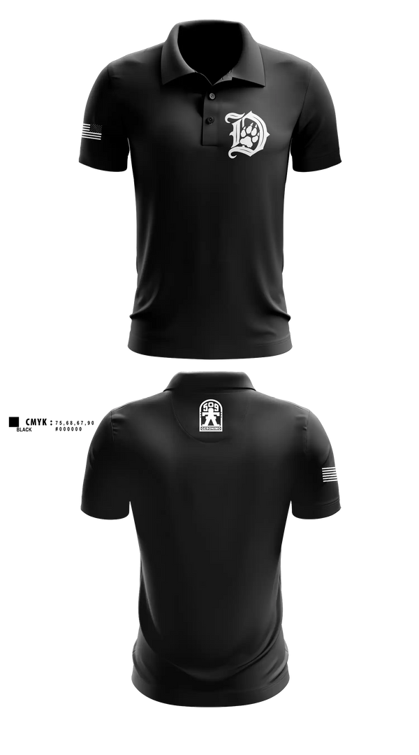 Short Sleeve Performance Polo, Dog co 3G, Army, Teamtime, Team time, sublimation, custom sports apparel, team uniforms, spirit wear, spiritwear, sports uniforms, custom shirts, team store, custom team store, fundraiser sports, apparel fundraiser