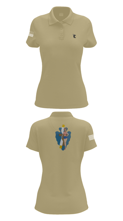 B Co 1/114th Maintenance 9686057 Women's Short Sleeve Performance Polo  - 95