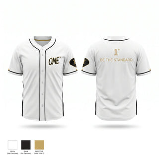 Full Button Baseball Jersey, ONE, Baseball, Teamtime, Team time, sublimation, custom sports apparel, team uniforms, spirit wear, spiritwear, sports uniforms, custom shirts, team store, custom team store, fundraiser sports, apparel fundraiser