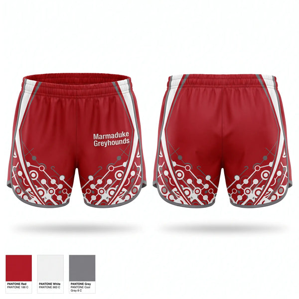Womens Shorts, Marmaduke Greyhounds, Softball, Teamtime, Team time, sublimation, custom sports apparel, team uniforms, spirit wear, spiritwear, sports uniforms, custom shirts, team store, custom team store, fundraiser sports, apparel fundraiser