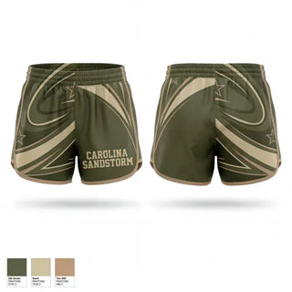 Womens Shorts, Carolina Sandstorm, Baseball, Teamtime, Team time, sublimation, custom sports apparel, team uniforms, spirit wear, spiritwear, sports uniforms, custom shirts, team store, custom team store, fundraiser sports, apparel fundraiser