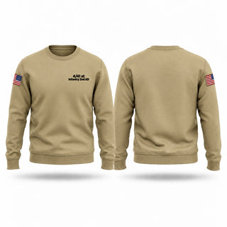 Crew Neck Sweatshirt, 4/41 st Infantry 2nd AD, Army, Teamtime, Team time, sublimation, custom sports apparel, team uniforms, spirit wear, spiritwear, sports uniforms, custom shirts, team store, custom team store, fundraiser sports, apparel fundraiser