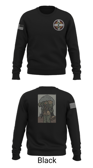 Crew Neck Sweatshirt, 336th Med Det, Army, Teamtime, Team time, sublimation, custom sports apparel, team uniforms, spirit wear, spiritwear, sports uniforms, custom shirts, team store, custom team store, fundraiser sports, apparel fundraiser