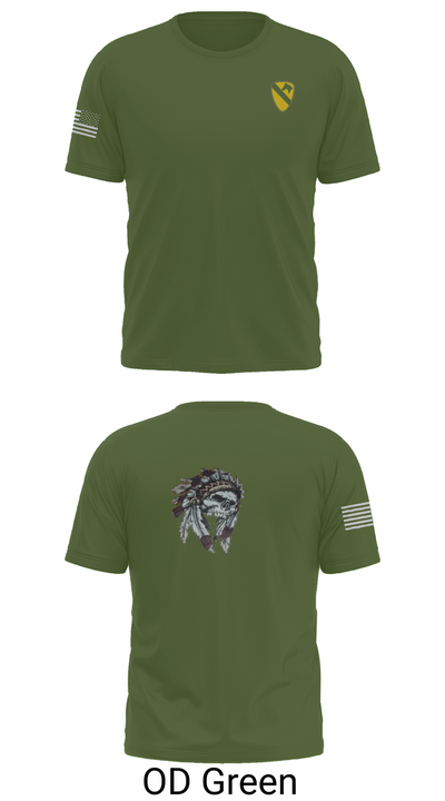 6-9 Cavalry Regiment 17132941 Short Sleeve Performance Shirt - 56