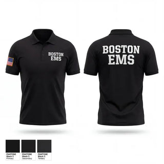 Short Sleeve Performance Polo, Boston EMS, EMS/EMT, Teamtime, Team time, sublimation, custom sports apparel, team uniforms, spirit wear, spiritwear, sports uniforms, custom shirts, team store, custom team store, fundraiser sports, apparel fundraiser