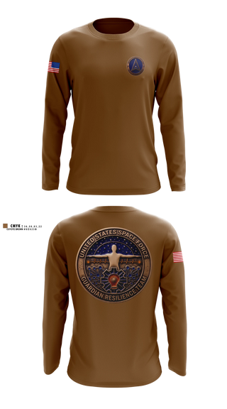 Long Sleeve Performance Shirt, Guardian Resilience Team, Space Force, Teamtime, Team time, sublimation, custom sports apparel, team uniforms, spirit wear, spiritwear, sports uniforms, custom shirts, team store, custom team store, fundraiser sports, apparel fundraiser