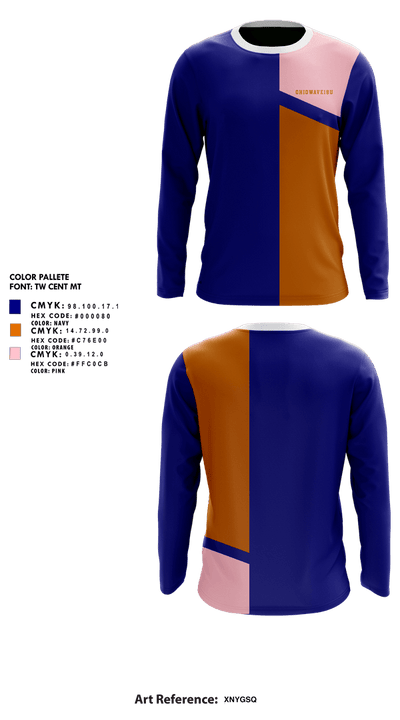 Ohiowave18u 16076732 Long Sleeve Performance Shirt 1