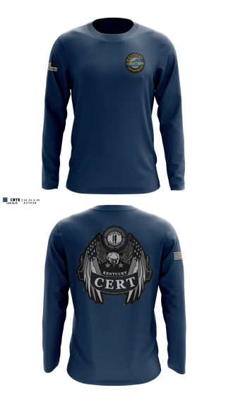 Long Sleeve Performance Shirt, Kentucky Department of Corrections, Police, Teamtime, Team time, sublimation, custom sports apparel, team uniforms, spirit wear, spiritwear, sports uniforms, custom shirts, team store, custom team store, fundraiser sports, apparel fundraiser