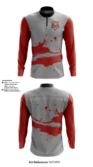 Quarter Zip Jacket, Riverside Rams, , Teamtime, Team time, sublimation, custom sports apparel, team uniforms, spirit wear, spiritwear, sports uniforms, custom shirts, team store, custom team store, fundraiser sports, apparel fundraiser