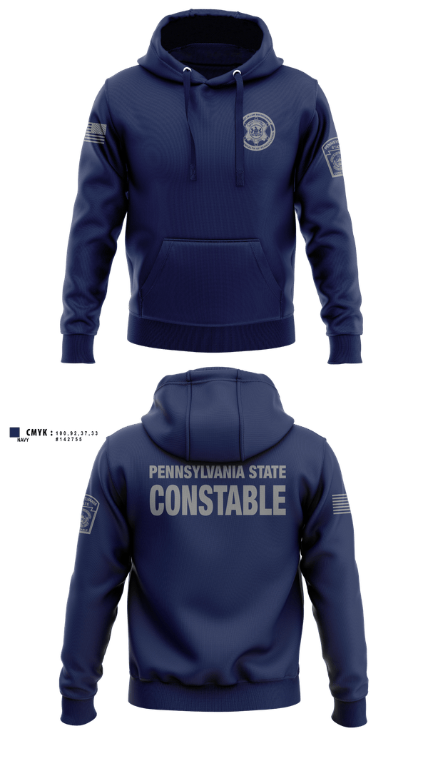 Hoodie, Pennsylvania State Constable, Police, Teamtime, Team time, sublimation, custom sports apparel, team uniforms, spirit wear, spiritwear, sports uniforms, custom shirts, team store, custom team store, fundraiser sports, apparel fundraiser