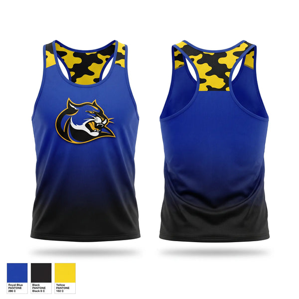Mens Track Singlet, Dr. Henry A Wise Jr. High School, Track & Field, Teamtime, Team time, sublimation, custom sports apparel, team uniforms, spirit wear, spiritwear, sports uniforms, custom shirts, team store, custom team store, fundraiser sports, apparel fundraiser