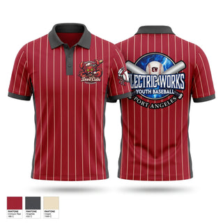Short Sleeve Performance Polo, Devil Crabs, Baseball, Teamtime, Team time, sublimation, custom sports apparel, team uniforms, spirit wear, spiritwear, sports uniforms, custom shirts, team store, custom team store, fundraiser sports, apparel fundraiser