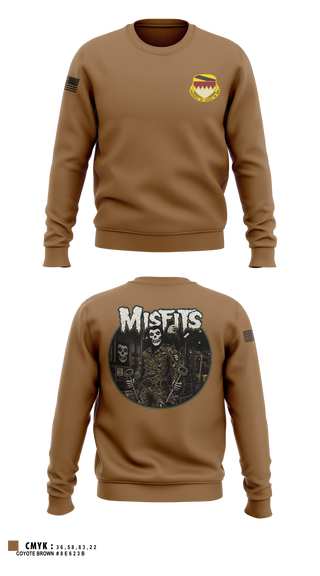Crew Neck Sweatshirt, A Co, 115th BSB, 1CD, Army, Teamtime, Team time, sublimation, custom sports apparel, team uniforms, spirit wear, spiritwear, sports uniforms, custom shirts, team store, custom team store, fundraiser sports, apparel fundraiser