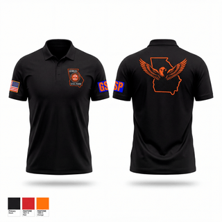Short Sleeve Performance Polo, Georgia State Patrol, Police, Teamtime, Team time, sublimation, custom sports apparel, team uniforms, spirit wear, spiritwear, sports uniforms, custom shirts, team store, custom team store, fundraiser sports, apparel fundraiser