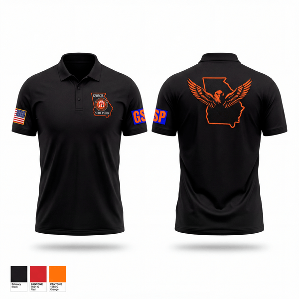 Short Sleeve Performance Polo, Georgia State Patrol, Police, Teamtime, Team time, sublimation, custom sports apparel, team uniforms, spirit wear, spiritwear, sports uniforms, custom shirts, team store, custom team store, fundraiser sports, apparel fundraiser
