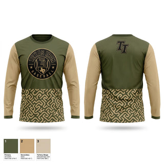 Long Sleeve Performance Shirt, Texas Iron Baseball, Baseball, Teamtime, Team time, sublimation, custom sports apparel, team uniforms, spirit wear, spiritwear, sports uniforms, custom shirts, team store, custom team store, fundraiser sports, apparel fundraiser