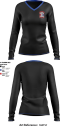 Thurston County PAL- Elite boxing academy 80881357 Women's Long Sleeve V-neck Shirt - 1