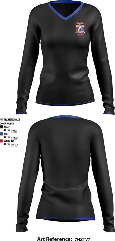 Thurston County PAL- Elite boxing academy 80881357 Women's Long Sleeve V-neck Shirt - 1