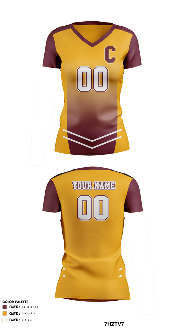 Women's Short Sleeve Vneck Shirt, Colonie Central High School Volleyball, Women's Volleyball, Teamtime, Team time, sublimation, custom sports apparel, team uniforms, spirit wear, spiritwear, sports uniforms, custom shirts, team store, custom team store, fundraiser sports, apparel fundraiser