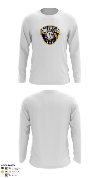 Long Sleeve Performance Shirt, Florida Bulldogs Hockey, Ice Hockey, Teamtime, Team time, sublimation, custom sports apparel, team uniforms, spirit wear, spiritwear, sports uniforms, custom shirts, team store, custom team store, fundraiser sports, apparel fundraiser