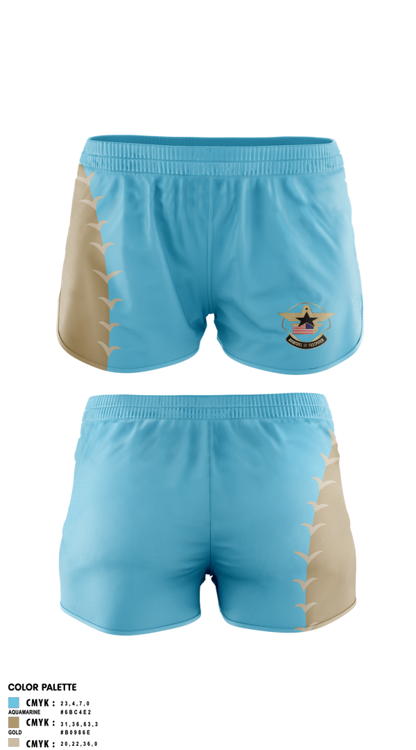 Womens Shorts, Aviators of Fastpitch, Softball, Teamtime, Team time, sublimation, custom sports apparel, team uniforms, spirit wear, spiritwear, sports uniforms, custom shirts, team store, custom team store, fundraiser sports, apparel fundraiser