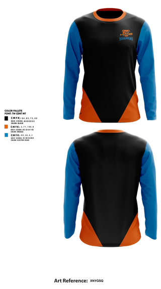 Long Sleeve Performance Shirt, Scrappers, Baseball, Teamtime, Team time, sublimation, custom sports apparel, team uniforms, spirit wear, spiritwear, sports uniforms, custom shirts, team store, custom team store, fundraiser sports, apparel fundraiser