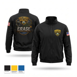 Windbreaker, West Virginia Natural Resources Police ERASE Unit, Police, Teamtime, Team time, sublimation, custom sports apparel, team uniforms, spirit wear, spiritwear, sports uniforms, custom shirts, team store, custom team store, fundraiser sports, apparel fundraiser