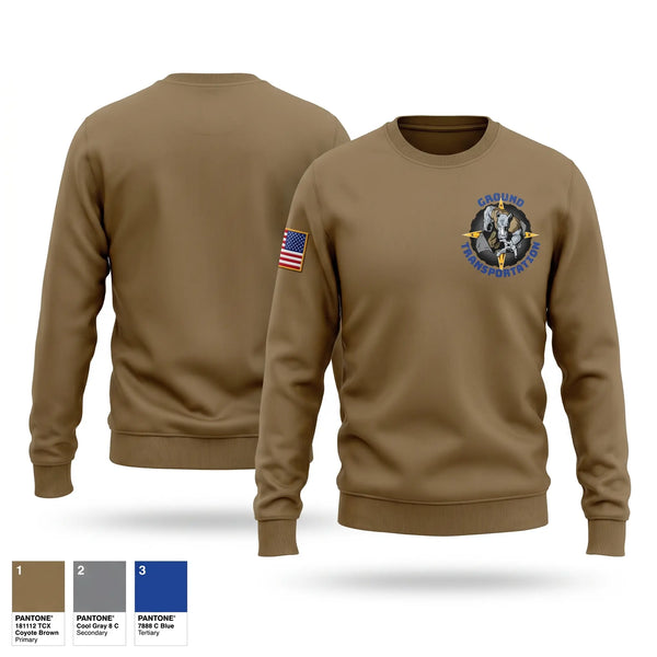 Crew Neck Sweatshirt, Ground Transportation, Air Force, Teamtime, Team time, sublimation, custom sports apparel, team uniforms, spirit wear, spiritwear, sports uniforms, custom shirts, team store, custom team store, fundraiser sports, apparel fundraiser