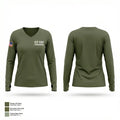 ICE ERO Columbia 33895121 Women's Long Sleeve V-neck Shirt - 1