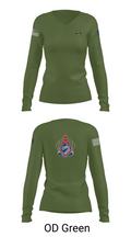 22 MPAD 53180921 Women's Long Sleeve V-neck Shirt - 57