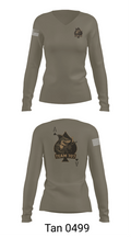 MESG1 TEAM 707 61403527 Women's Long Sleeve V-neck Shirt - 73
