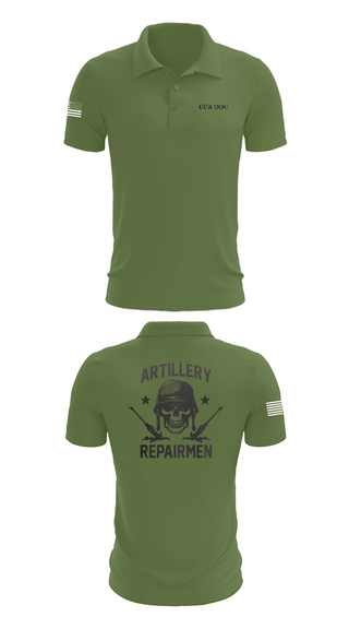 Short Sleeve Performance Polo, ARMT 1-320th Field Artillery, Army, Teamtime, Team time, sublimation, custom sports apparel, team uniforms, spirit wear, spiritwear, sports uniforms, custom shirts, team store, custom team store, fundraiser sports, apparel fundraiser