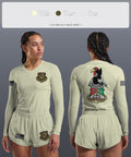 452nd MXG 83924378 Women's Long Sleeve V-neck Shirt - 1