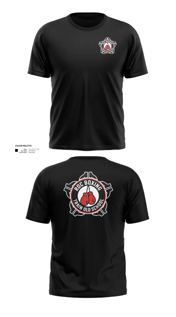Old School Cotton Feel Shirt, ROC Boxing, Wrestling, Teamtime, Team time, sublimation, custom sports apparel, team uniforms, spirit wear, spiritwear, sports uniforms, custom shirts, team store, custom team store, fundraiser sports, apparel fundraiser