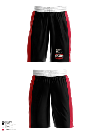 Mens Basketball Shorts, Dolores Bears, Men's Basketball, Teamtime, Team time, sublimation, custom sports apparel, team uniforms, spirit wear, spiritwear, sports uniforms, custom shirts, team store, custom team store, fundraiser sports, apparel fundraiser