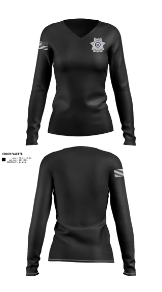 Womens Long Sleeve Vneck Shirt, Banner Health, , Teamtime, Team time, sublimation, custom sports apparel, team uniforms, spirit wear, spiritwear, sports uniforms, custom shirts, team store, custom team store, fundraiser sports, apparel fundraiser